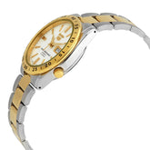 Seiko Men's Silver Automatic Watch with Analog Display and Stainless Steel Strap